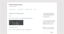 Desktop Screenshot of blog.futtta.be